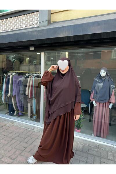 Yüsra Collection Ayrobin Dress and Long Sufle 2-Piece Set