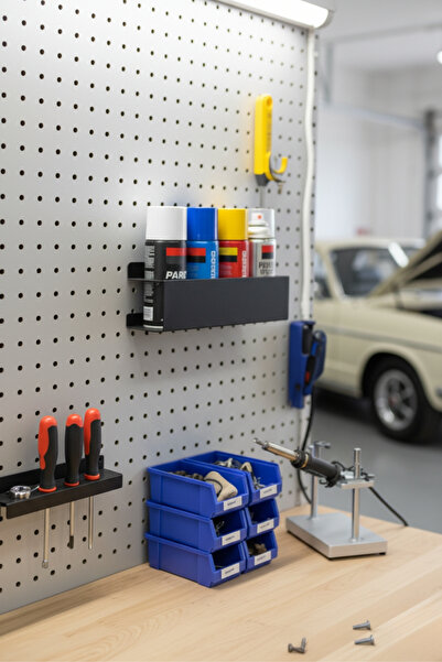 Grandmix Modern Metal Tasarım 4 Gözlü Çok Amaçlı Depolama Organizer 36x11x8 cm