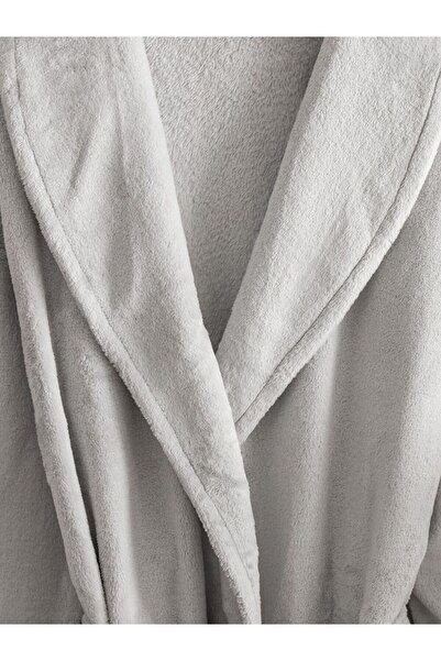 LC Waikiki Lcw Dream Double-Breasted Collar Plush Women's Dressing Gown