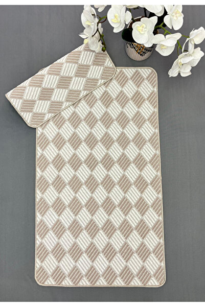 Dainty Home Goblette Home-Jüt Wicker Sisal Patterned Bath Mat Set of 2 - Patt...