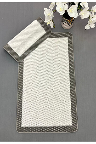 Dainty Home Jute Wicker Sisal Patterned Bath Mat Set of 2 - Patterned - 60X10...