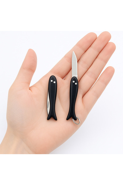 DENPRESTİJ Balık Çakı Katlanabilir Anahtarlık Çakı Bıçak