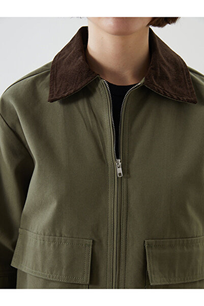 LC Waikiki Hilfa Yeni Sezon Gömlek Yaka Kadın Ceket