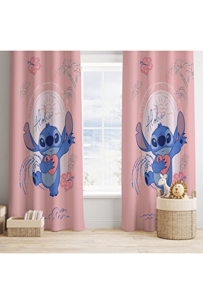 adenkahome Cortina de fundal pentru camera bebelusului si copilului Stitch pe...