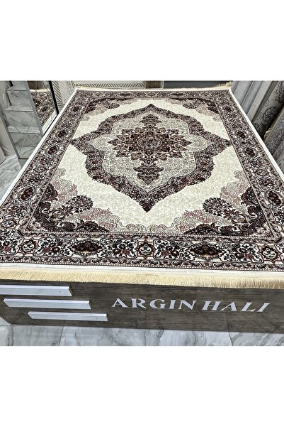 İpek Etnik Desen Krem Bej ARGIN HALI