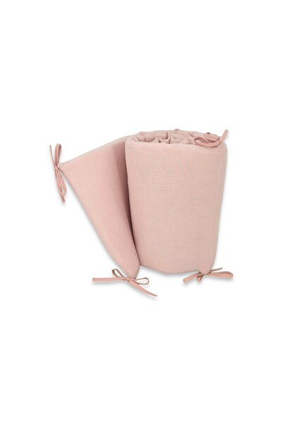Qmini Aparatoare pentru patut, Qmini, 180x30 cm, Bumbac, Powder Pink