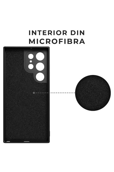 DD Daden Husa pentru Samsung S24 Ultra Daden® MagCover Silicon cu MagSafe, Protectie Camera, Antisoc, Negru