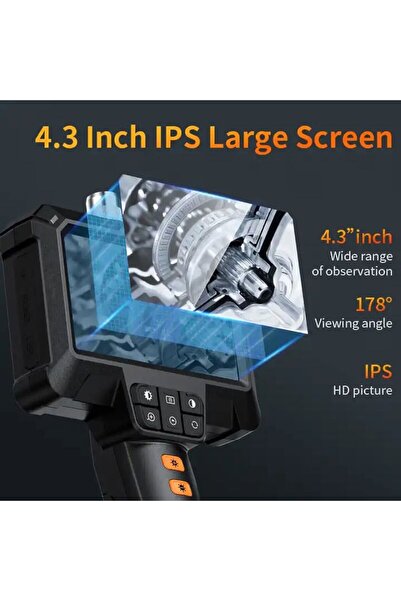 OEMarket Professional Endoscope Inspection Camera, 4.3", 5 Meter Cable, 8mm Lens, 2000mAh Battery, G60-M