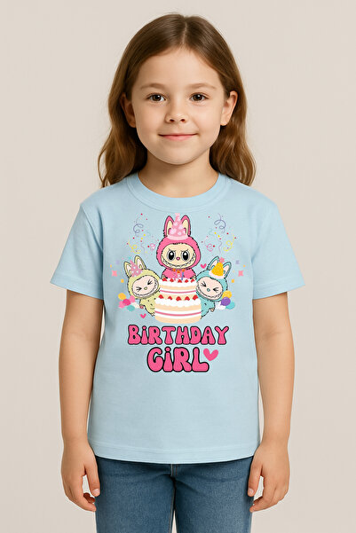 SVART WEAR تي شيرت مطبوع بنمط لابوبو للأطفال والكبار بتصميم مزدوج