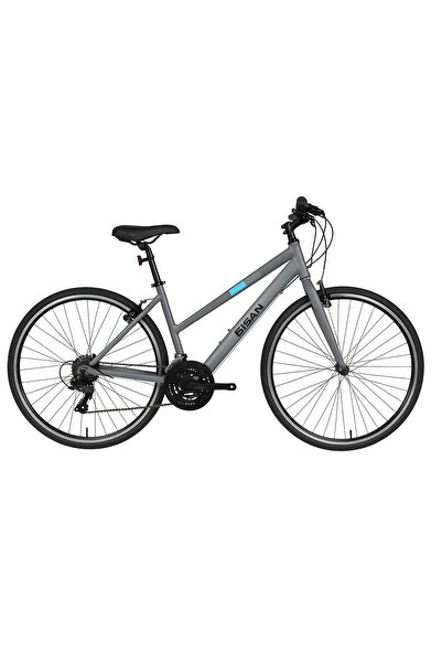 Bisan Guida Lady 28 Jant 45 cm Kadro – 21 Vites Şehir / Trekking Bisiklet Gri...