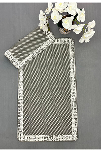 Dainty Home مجموعة سجادة حمام من جوبلت هوم - مصنوعة من الخيزران والسيسال بنمط...