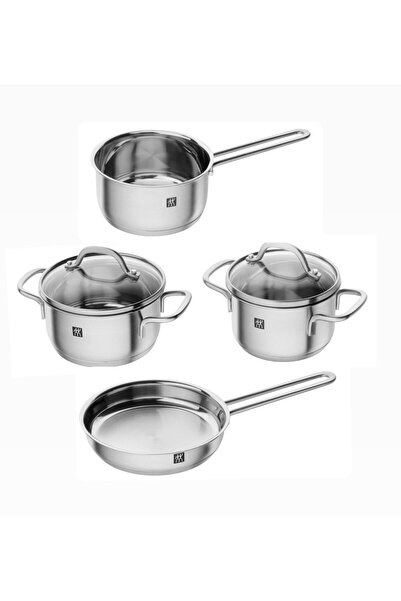 ZWILLING Piko 6 Parça Mini Mama Tencere Tava Sos Seti 12 cm 14 cm 16 cm