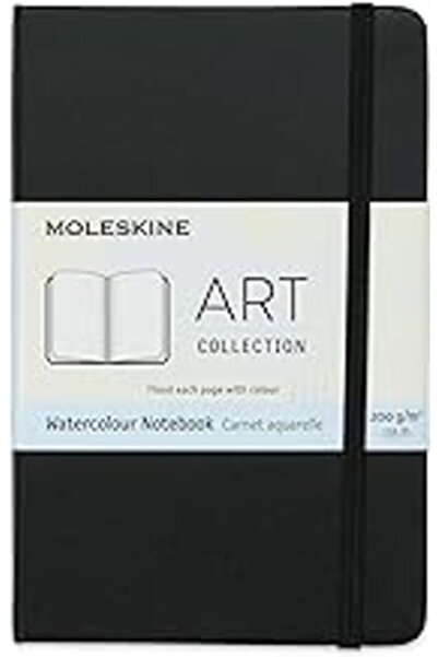 Turnaround Moleskine Art Pocket Watercolour Notebook Black
