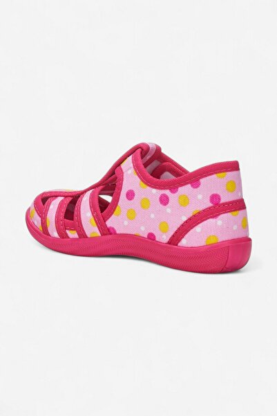 Allyup Daily Unisex Pink Children's Sandals Flexible Non-Slip Sole Linen Velcro Summer Home Nursery Shoes 143