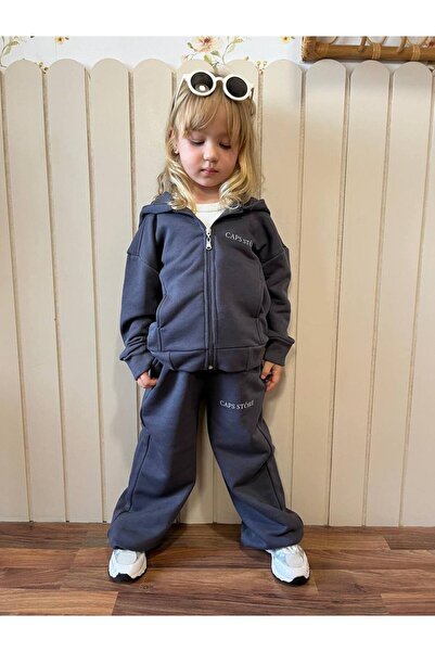 Teeny Weeny Kids Unisex Children's Printed Top and Bottom Tracksuit Set