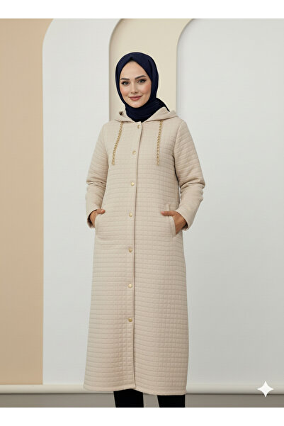 lavrisa Καπιτονέ μακρυμάνικο εποχιακό παλτό με κουκούλα