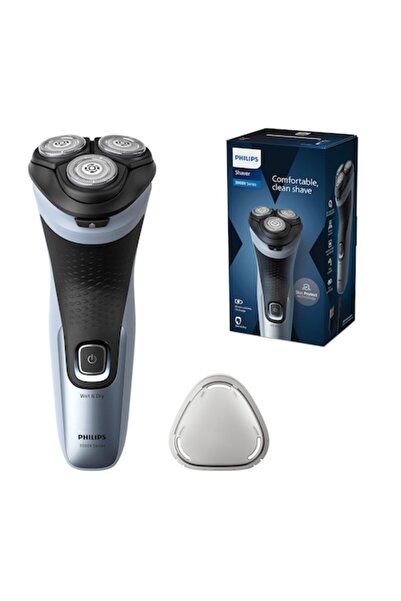 Philips Shaver Series 3000X (Model X3053/00) - Electric Shaver, Wet & Dry, Light Blue, Foldable