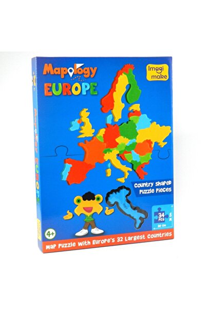 Imagimake Puzzle Educativ din Spuma EVA - Harta Europei