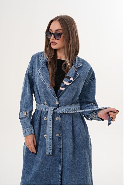 Kokoş Kadını DENİM TASARIM TRENÇKOT