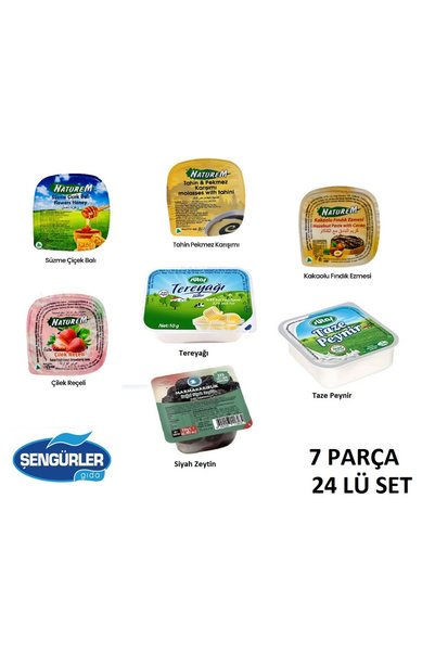 ŞENGÜRLER KAHVALTILIK PİKNİK SET 7 PARÇA (24 LÜ SET)
