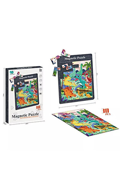OEM Puzzle Magnetic 30 Piese - Dinozauri