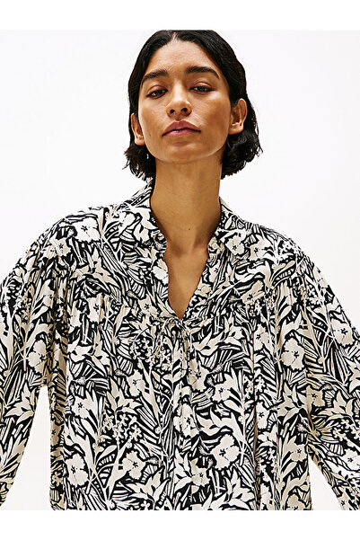 Tommy Hilfiger Women's Vis Jacquard Blouse