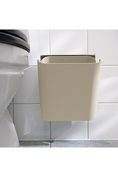 Generic Waste bin, beige, 3 l