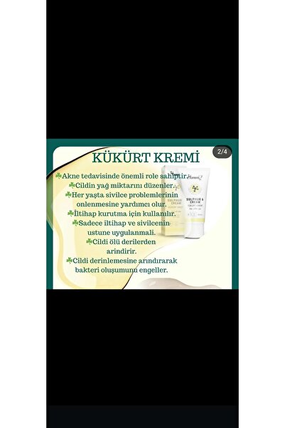 Homm Bitkisel kükürt kremi 20ml.