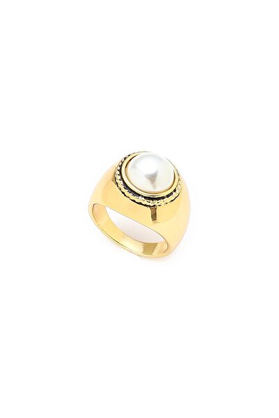 Mon Reve Pearl Essence İnci Altın Kaplama Yüzük