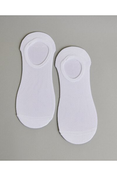 R&B White Men's 3 Pack Solid No-Show Socks