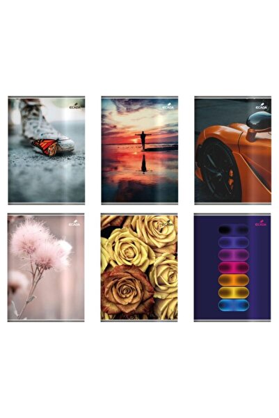 Ecada Notebook A4, Lined Format, 60 Sheets, Color Multicolor, Cover Polychrome, Weight 60 g/m², 12 pcs/set