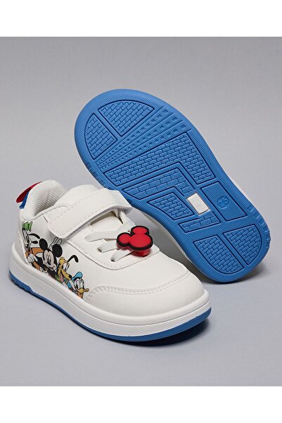 R&B Mickey & Friends Print Velcro Sneakers