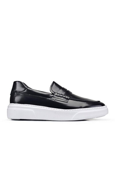 Nevzat Onay Açma Siyah Bağcıksız Sneaker