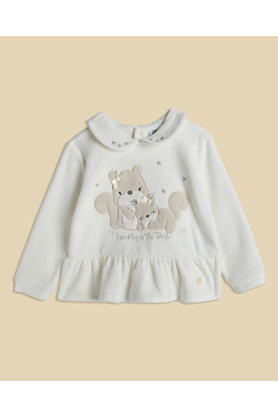 R&B Appliqued Collared Clothing Set