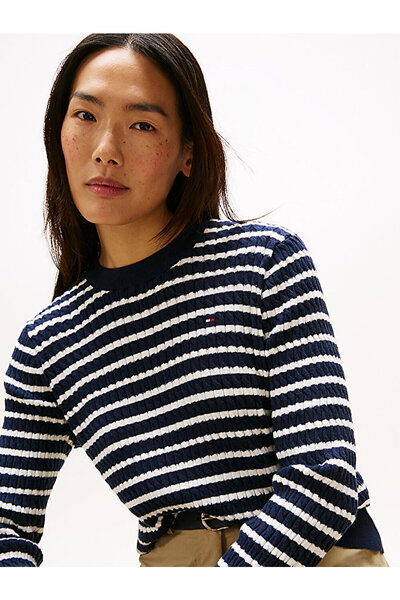 Tommy Hilfiger Women's Co Cable Fine Sweater