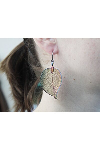 AW Jewellery Cercei - Frunză