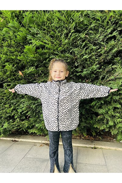 DİVİSTA Unisex Çocuk Puantiyeli Fermuarlı Hırka Polar