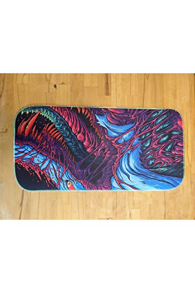sgeteknoloji Sge Technology 70X30 cm Phosphorescent Stitching Hype Anti-Slip Base Speed Surface Gamer Mouse Pad Gaming Pad