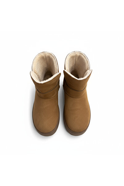 SHOUGO Γυναικείες μπότες χιονιού με χοντρή σόλα με επένδυση από γούνα