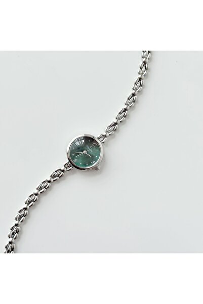 Boise Atelier Nadia Grey-Green Watch |   Clock