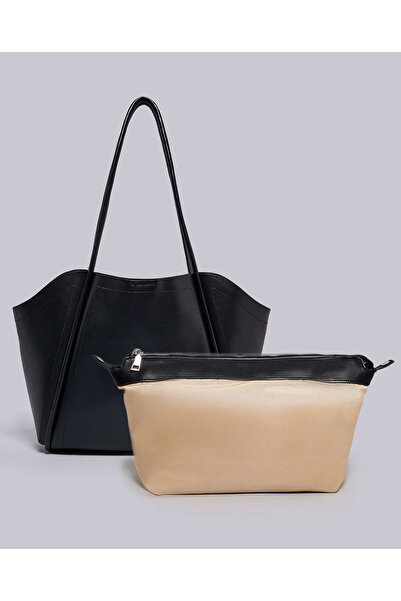 R&B حقيبة كتف مزخرفة مع جيب