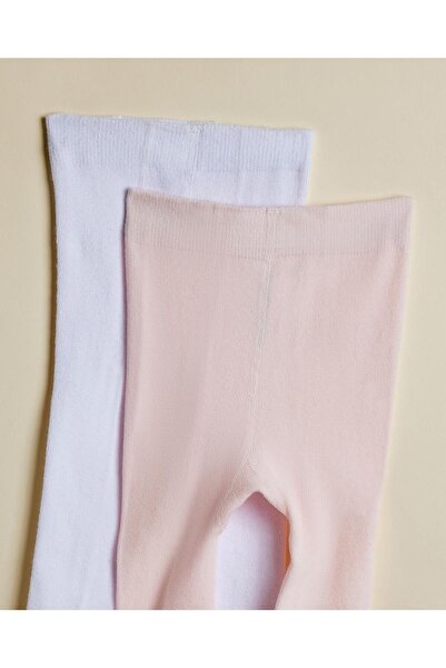 R&B Pink Girl 2 Pack Solid Pantyhose