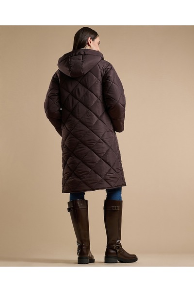 R&B Quilted Puffer Jacket with Zipper Closure
