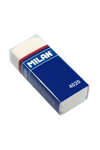 Milan Radiera, Culoare Alb, Material Cauciuc Sintetic, Dimensiune 5,5x2,3x1,3 cm