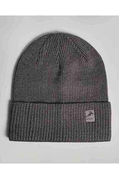 R&B Dark Grey Unisex Ribbed Beanie Cap