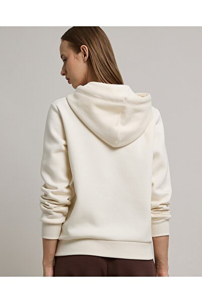 R&B Typography Print Hooded Jacket with Zipper Closure