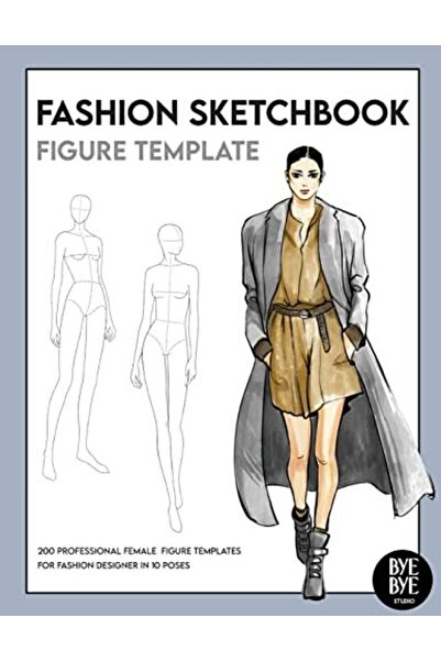Various Fashion Sketchbook Female Figure Template Over 200 Female Fashion Fig...
