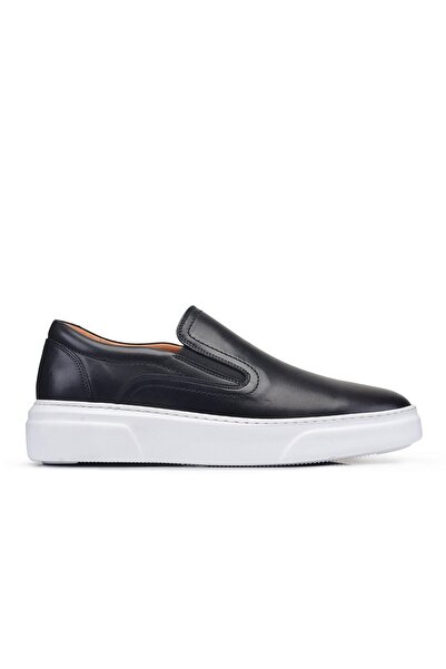 Nevzat Onay Siyah Bağcıksız Erkek Sneaker Ayakkabı