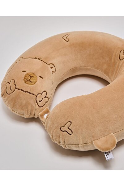 R&B Brown Women's Printed Neck Pillow