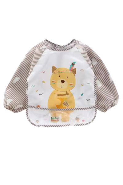 Necix's Waterproof Bib with Long Sleeves 6-36 Months, Orlandokids